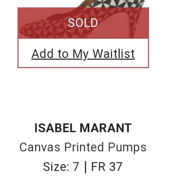 Isabel Marant printed canvas pump size 37 US 7 - Picture 10 of 11